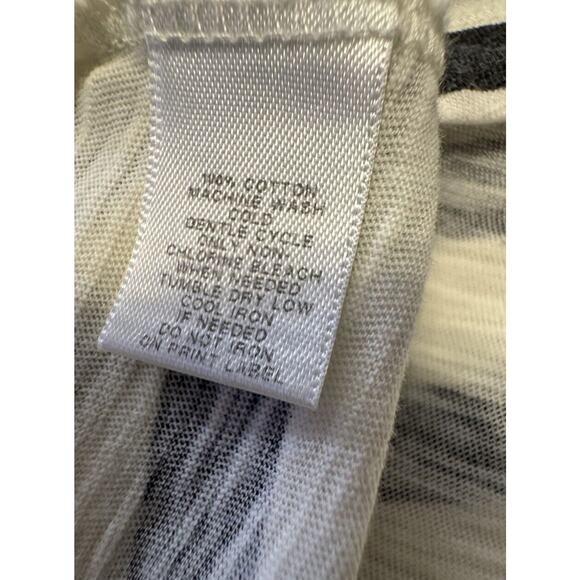 Ann Taylor LOFT Boatneck Long Sleeves Striped T-Shirt, Black/Ivory, Sz: M, 73-26 - Picture 14 of 14